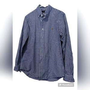 LOT of 2 Polo Ralph Lauren long sleeve button down shirts. Men's Medium. Gingham